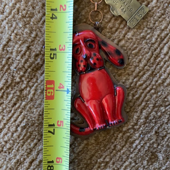 Artisan 1 Of A Kind Copper Necklace Vintage Prescott AZ 1973 Dog Tag & Barrett - Picture 13 of 16